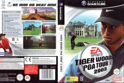 Tiger Woods PGA Tour 2003 (Europe) Cover - Click for full size image
